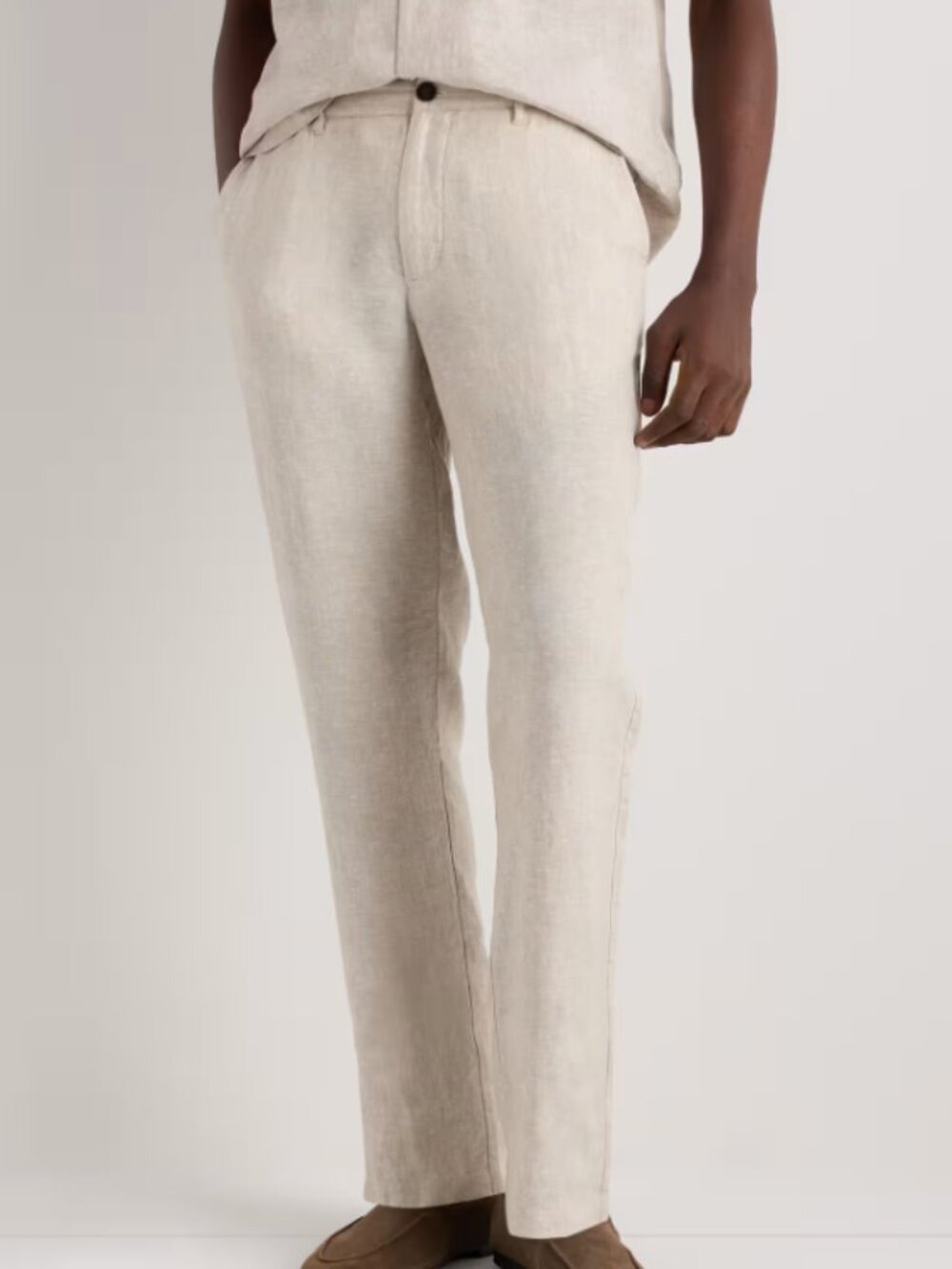 Quince 100% European Linen Trousers Flax 32x32 NWT